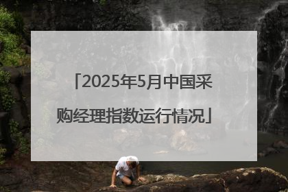 2025年5月中国采购经理指数运行情况