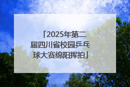 2025年第二届四川省校园乒乓球大赛绵阳挥拍
