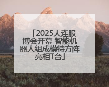 2025大连服博会开幕 智能机器人组成模特方阵亮相T台