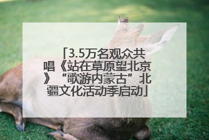 3.5万名观众共唱《站在草原望北京》“歌游内蒙古”北疆文化活动季启动