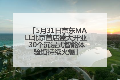 5月31日京东MALL北京首店盛大开业 30个沉浸式智能体验馆持续火爆